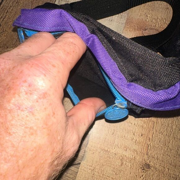 Vintage 80s 90’s Golds Gym Neon Canvas Fanny Waist Pack Bag Athletic Rare - Picture 9 of 15